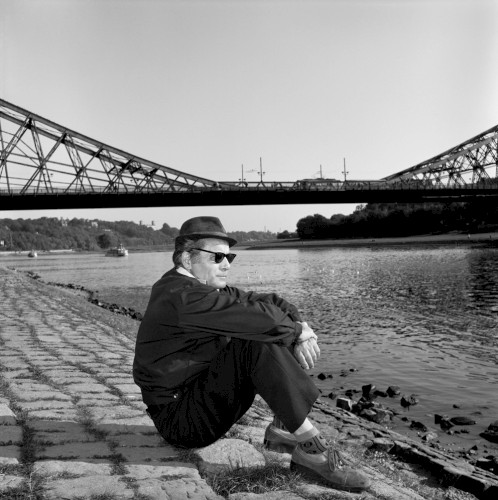Mann am Blauen Wunder, Dresden-Loschwitz 1983